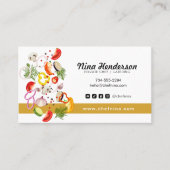 Chopped Veggies Koch Catering Restaurant Visitenkarte (Vorderseite)