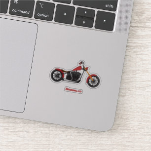 Chopper-Art Motorrad-Abbildung Aufkleber