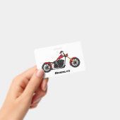 Chopper-Art Motorrad-Abbildung Ausweis (Handheld)