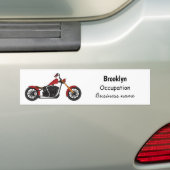 Chopper-Art Motorrad-Abbildung Autoaufkleber (Auf Auto)