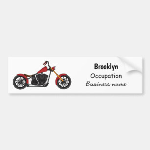 Chopper-Art Motorrad-Abbildung Autoaufkleber