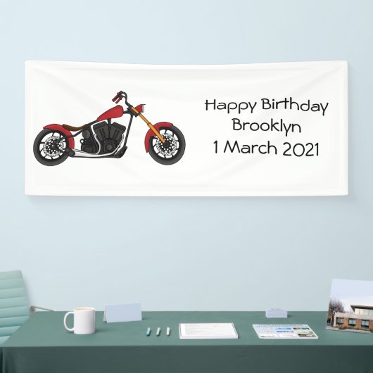 Chopper-Art Motorrad-Abbildung Banner (Messe)