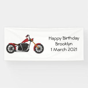 Chopper-Art Motorrad-Abbildung Banner