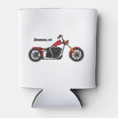 Chopper-Art Motorrad-Abbildung Dosenkühler (Vorderseite)