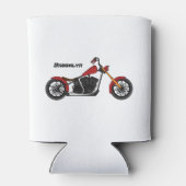 Chopper-Art Motorrad-Abbildung Dosenkühler (Rückseite)