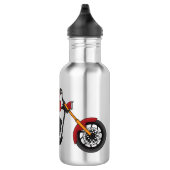 Chopper-Art Motorrad-Abbildung Edelstahlflasche (Rechts)