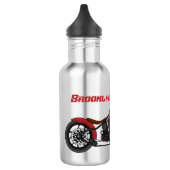Chopper-Art Motorrad-Abbildung Edelstahlflasche (Links)