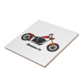 Chopper-Art Motorrad-Abbildung Fliese (Seite)