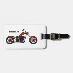 Chopper-Art Motorrad-Abbildung Gepäckanhänger