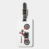 Chopper-Art Motorrad-Abbildung Gepäckanhänger (Vorderseite vertikal)