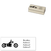 Chopper-Art Motorrad-Abbildung Gummistempel (Stempel)