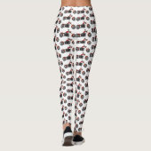 Chopper-Art Motorrad-Abbildung Leggings (Rückseite)