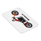Chopper-Art Motorrad-Abbildung Magnet (Rechte Seite)