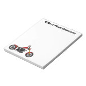 Chopper-Art Motorrad-Abbildung Notizblock (Rotiert)