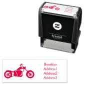 Chopper-Art Motorrad-Abbildung Permastempel (Beispiel)