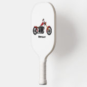 Chopper-Art Motorrad-Abbildung Pickleball Schläger (Links)