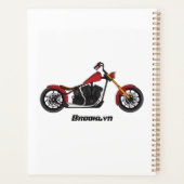 Chopper-Art Motorrad-Abbildung Planer (Rückseite)