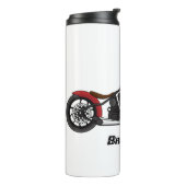 Chopper-Art Motorrad-Abbildung Thermosbecher (Nach links gedreht)