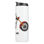 Chopper-Art Motorrad-Abbildung Thermosbecher (Nach rechts gedreht)