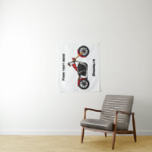 Chopper-Art Motorrad-Abbildung Wandteppich (Beispiel)