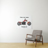 Chopper-Art Motorrad-Abbildung Wandteppich (Beispiel (Horizontal))
