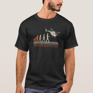 Chopper Avitation Heli Aviator Evolution Helicopt T-Shirt