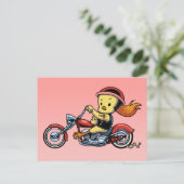 Chopper Chick-notx Postkarte (Stehend Vorderseite)