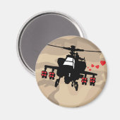Chopper der Liebe-Maschine Magnet (Vorderseite/Rückseite)