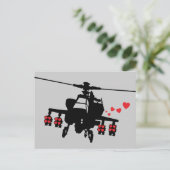 Chopper der Liebe-Maschine Postkarte (Stehend Vorderseite)