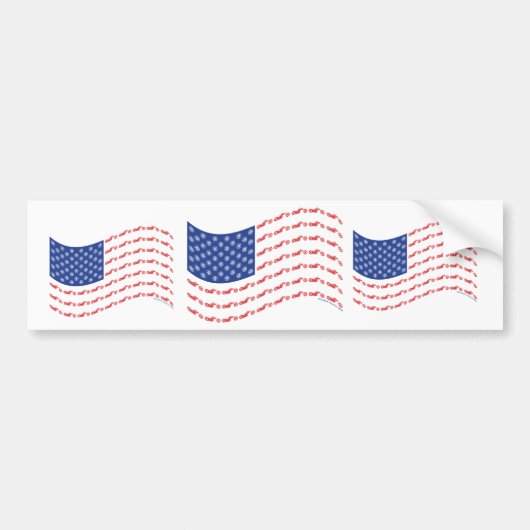 Chopper-Flag Autoaufkleber (Vorne)