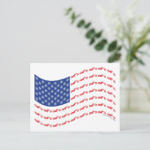 Chopper-Flag Postkarte (Stehend Vorderseite)