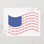 Chopper-Flag Postkarte (Vorne/Hinten)