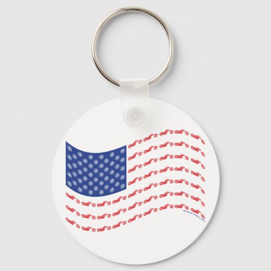 Chopper-Flag Schlüsselanhänger (Vorderseite)