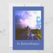 Chopper für Motorradfahrer mit individueller Erinn Einladung (Vorderseite)