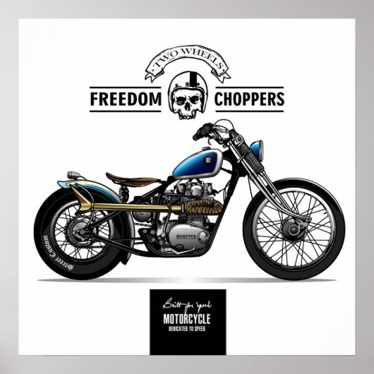 Chopper für Vintage Freiheit Poster (Vorne)
