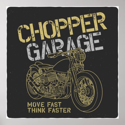 Chopper Garage Poster (Vorne)
