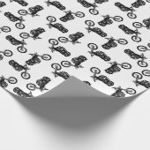 Chopper Mania Print Pattern Geschenkpapier (Ecke)