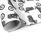 Chopper Mania Print Pattern Geschenkpapier (Rolleneckpunkt)