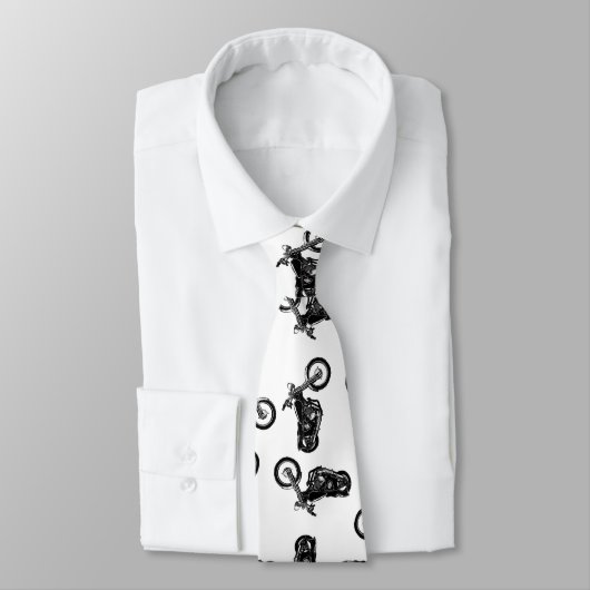 Chopper Mania Print Pattern Krawatte (Gebunden)