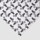 Chopper Mania Print Pattern Seidenpapier (Ausschnitt)