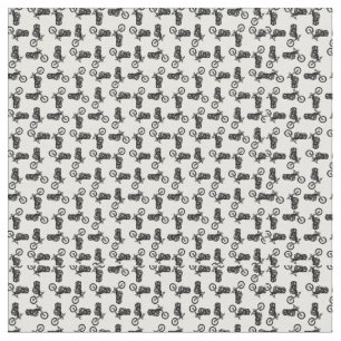 Chopper Mania Print Pattern Stoff