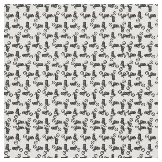 Chopper Mania Print Pattern Stoff (Nahaufnahme)