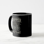 Chopper Motorcycle, Mug Tasse (Vorderseite Links)