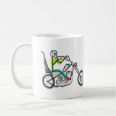 Chopper Motorcycle Stickman Kaffeetasse (Links)