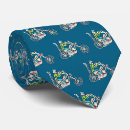 Chopper Motorcycle Stickman Krawatte