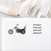 Chopper Motorrad 1950 Cartoon Abbildung (Insitu)