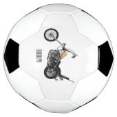 Chopper Motorrad 1950 Cartoon Abbildung Fußball (Gedreht)