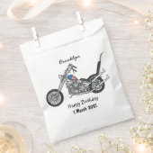 Chopper Motorrad 1950 Cartoon Abbildung Geschenktütchen (Ausgeschnitten)