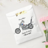 Chopper Motorrad 1950 Cartoon Abbildung Geschenktütchen (Versiegelt)