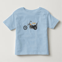 Chopper Motorrad 1950 Cartoon Abbildung